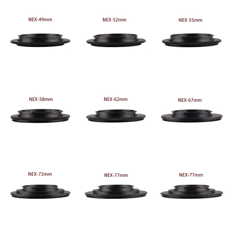 Lens Adapter Ring - 소니 E 마운트 NEX 49/52/55/58/62/67/77mm 매크로